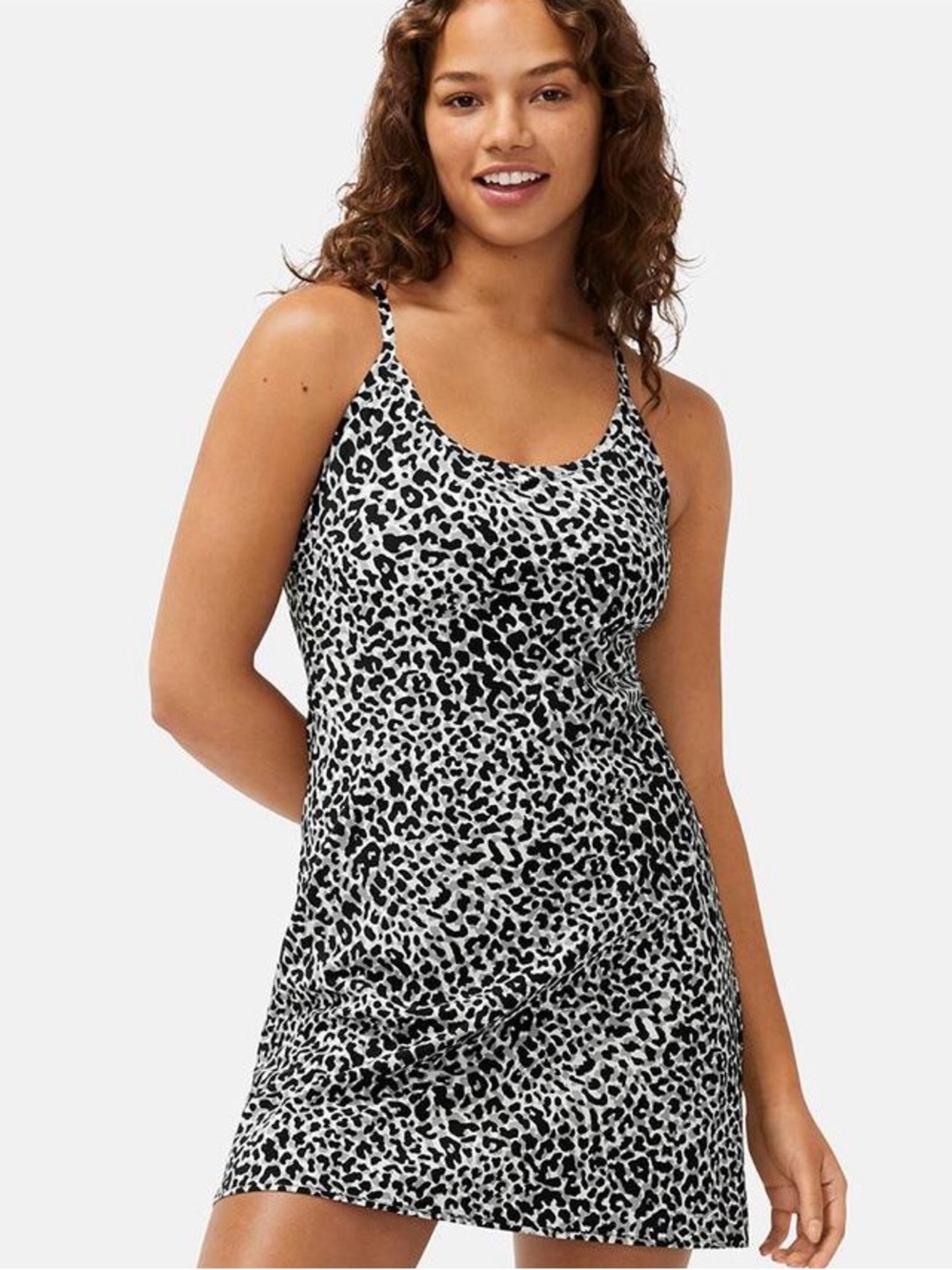 Outdoor Voices The Excercise Dress in Snowleopard
